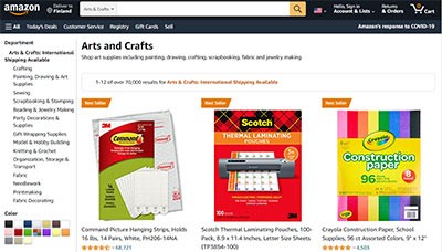 Amazon screenshot