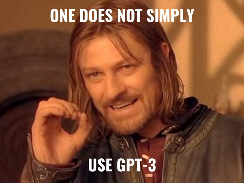 GPT-3 usage meme