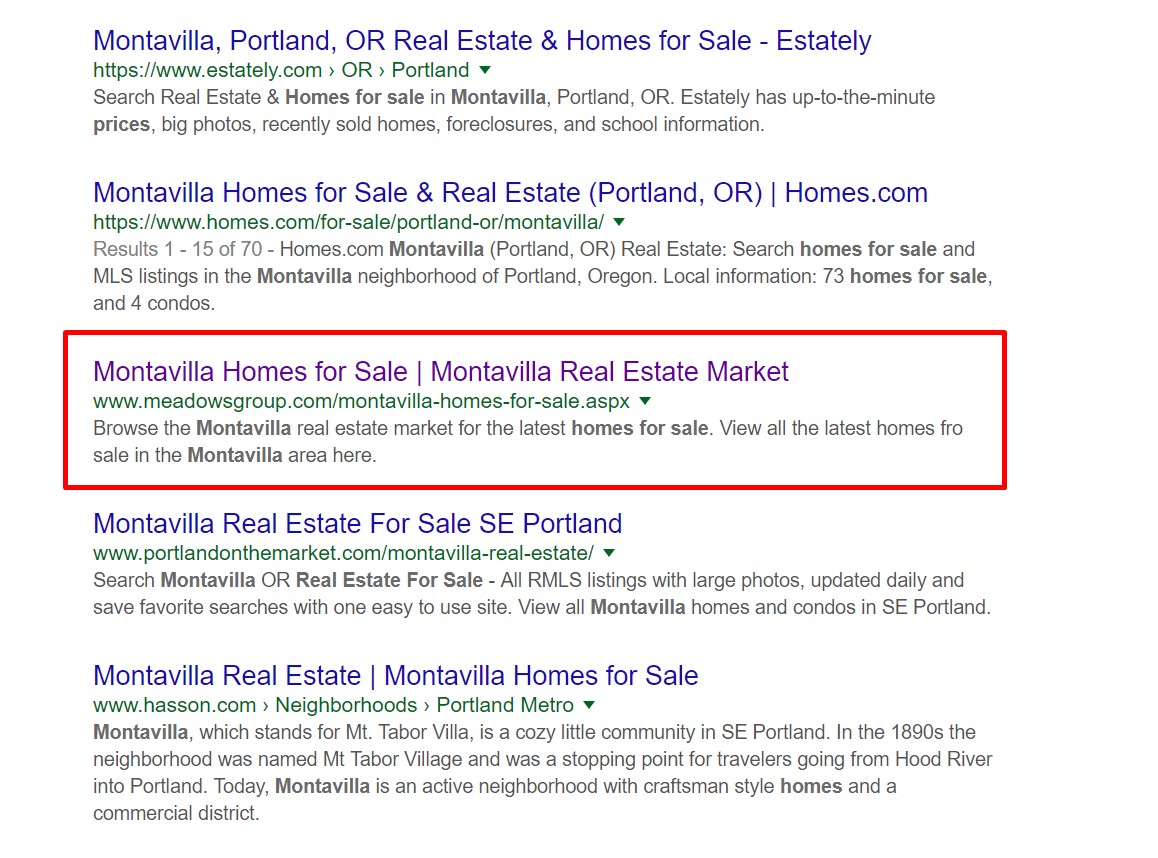 real estate seo