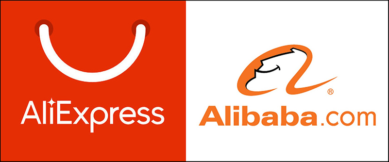 alibaba and aliexpress logos