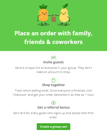 Instacart shared shopping list